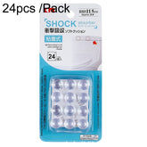 Closet Door Anti-Bump Pad Toilet Seat Muffler Silent Paste Cushioning Self-Adhesive Anti-Slip Rubber Pellets, 12pcs /Pack KM.1032