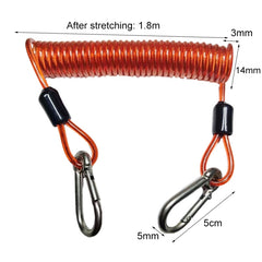 304 Stainless Steel Diving Camera Anti-lost Strap Motorcycle Anti-theft Rope, Random Color Delivery
