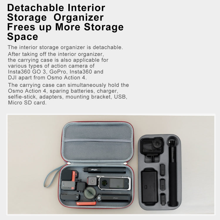 For DJI Osmo Action 4 aMagisn Medium Storage Pack Protection Movement Camera Accessories For DJI Osmo Action 4 aMagisn Medium Storage Pack Protection Movement Camera Accessories