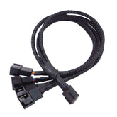 Computer PWM Temperature Control Cooling Fan Extension Cable Chassis HUB Connector