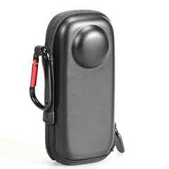 Für Insta360 X4 Mini Aufbewahrungstasche PU-Tasche Sportkameraschutz mit Haken, Stil 1