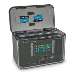 Für Insta360 X4 CYNOVA Zwei-Weg Lade Butler Screen Display Smart Lade Box