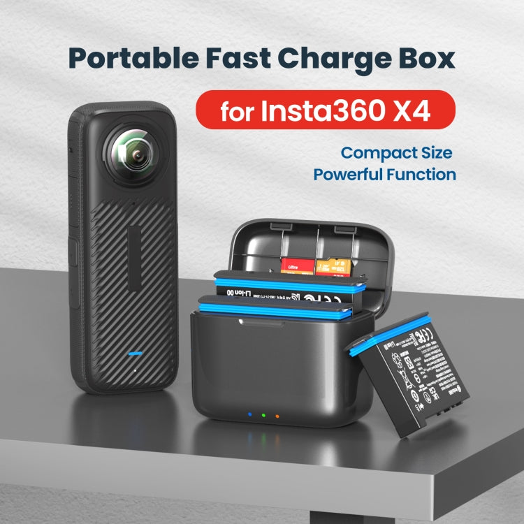For Insta360 X4 AMagisn Battery Fast Charge Charging Box Sports Camera Accessories For Insta360 X4 AMagisn Battery Fast Charge Charging Box Sports Camera Accessories