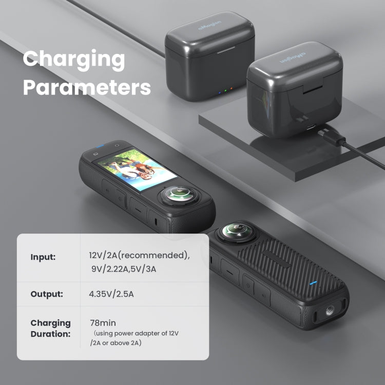 For Insta360 X4 AMagisn Battery Fast Charge Charging Box Sports Camera Accessories For Insta360 X4 AMagisn Battery Fast Charge Charging Box Sports Camera Accessories