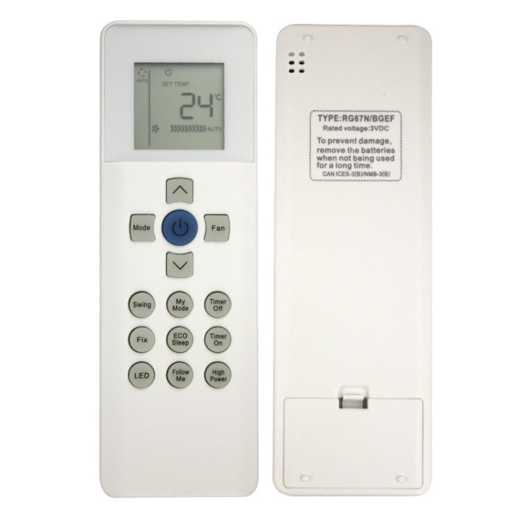 For Carrier RG67N BGEF Air Conditioner Remote Control For Carrier RG67N BGEF Air Conditioner Remote Control