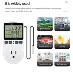 Intelligent Digital Thermostat Countdown Temperature Control Switch Socket Timing Temperature Controller