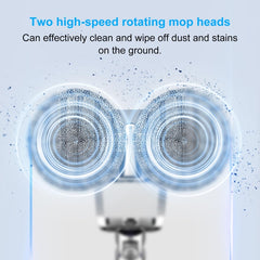 Vacuum Cleaner Electric Mop Head with Detachable Water Tank and 6 Mop Pads