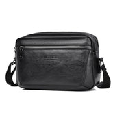WEIXIER D523 Men Large Capacity Crossbody Single Shoulder Bag Casual PU Messenger Handbag