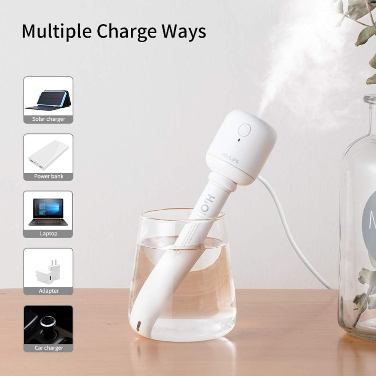 JisuLife JB07 Wireless High Mist Portable Humidifier, No Water Tank, White 1100mAh, White 2200mAh JisuLife JB07 Wireless High Mist Portable Humidifier, No Water Tank, White 1100mAh, White 2200mAh