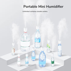 JisuLife JB07 Wireless High Mist Portable Humidifier, No Water Tank, White 1100mAh, White 2200mAh