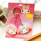 2pcs / Set Multi-Pattern Cartoon Keychain Lovely Key Hangers