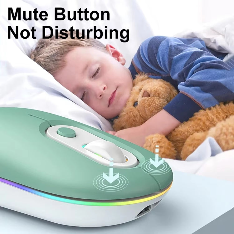 Rechargeable Illuminated Silent Wireless Mouse, 2.4G Pink, 2.4G Blue, 2.4G Green, 2.4G+Bluetooth Pink, 2.4G+Bluetooth Blue, 2.4G+Bluetooth Green Rechargeable Illuminated Silent Wireless Mouse, 2.4G Pink, 2.4G Blue, 2.4G Green, 2.4G+Bluetooth Pink, 2.4G+Bluetooth Blue, 2.4G+Bluetooth Green
