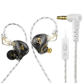 3.5mm Mobile Phone Earphones Sports In-Ear Pluggable Stage Earphone, QKZ HBB With Microphone, QKZ HBB Standard