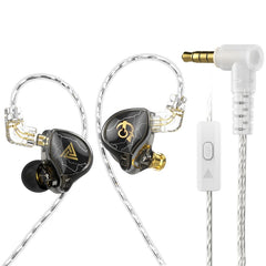 3.5mm Mobile Phone Earphones Sports In-Ear Pluggable Stage Earphone, QKZ HBB With Microphone, QKZ HBB Standard