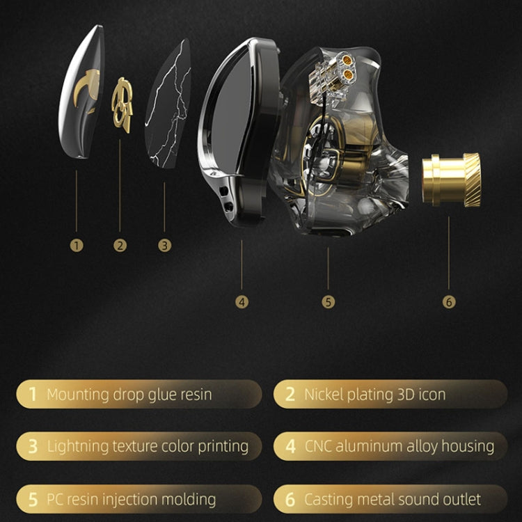 3.5mm Mobile Phone Earphones Sports In-Ear Pluggable Stage Earphone, QKZ HBB With Microphone, QKZ HBB Standard 3.5mm Mobile Phone Earphones Sports In-Ear Pluggable Stage Earphone, QKZ HBB With Microphone, QKZ HBB Standard