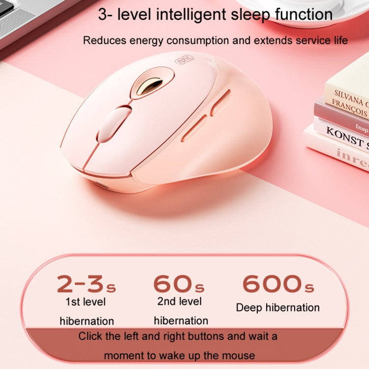 Inphic DR801 2,4G + Bluetooth 5.0/4.0 Kabellose Maus USB Tri-Mode Stumm Wiederaufladbare Gaming-Maus für Mädchen im Büro und zu Hause Inphic DR801 2,4G + Bluetooth 5.0/4.0 Kabellose Maus USB Tri-Mode Stumm Wiederaufladbare Gaming-Maus für Mädchen im Büro und zu Hause