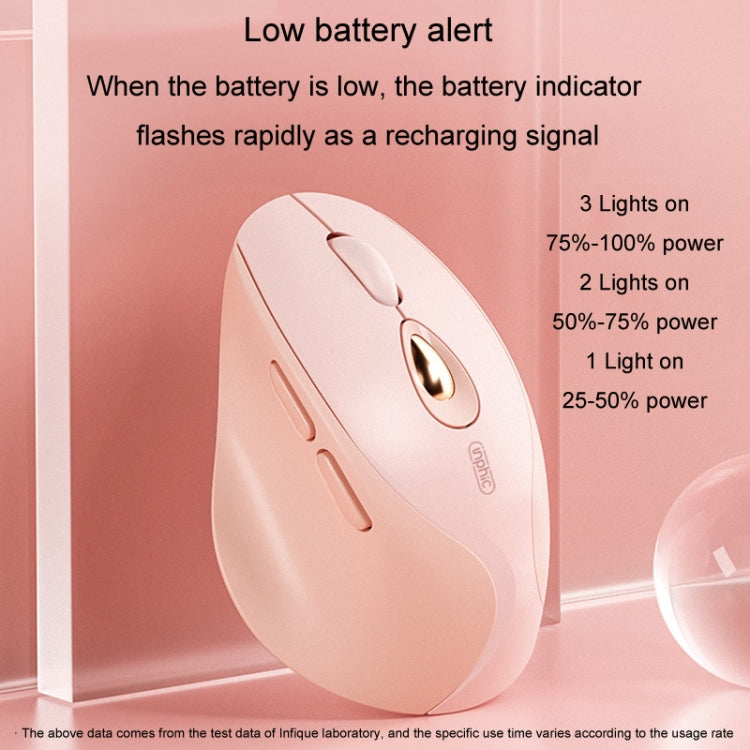 Inphic DR801 2,4G + Bluetooth 5.0/4.0 Kabellose Maus USB Tri-Mode Stumm Wiederaufladbare Gaming-Maus für Mädchen im Büro und zu Hause Inphic DR801 2,4G + Bluetooth 5.0/4.0 Kabellose Maus USB Tri-Mode Stumm Wiederaufladbare Gaming-Maus für Mädchen im Büro und zu Hause