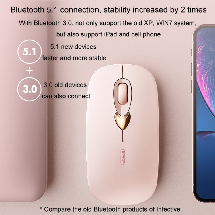 Inphic Q8 Gen 2 Bluetooth Maus Kabellose Leise Aufladen Büro Business Mädchen Laptop Maus Inphic Q8 Gen 2 Bluetooth Maus Kabellose Leise Aufladen Büro Business Mädchen Laptop Maus