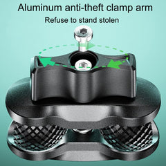 Kewig M33-A5 Outdoor Riding Shock Absorbing Anti-Theft 15W QI Wireless Charger Cell Phone Mounting Bracket