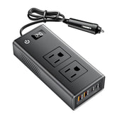 DC12V 200W Fast Charging QC3.0 PD Car Cigarette Lighter Portable Inverter