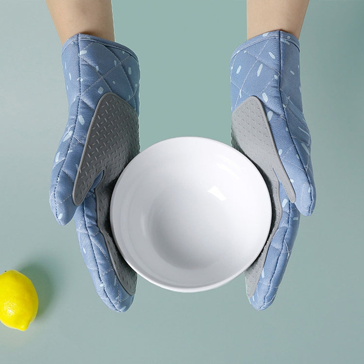 Kitchen Microwave Oven Thickened Silicone Heat-resistant Baking Special Insulation and Anti-scalding Gloves Kitchen Microwave Oven Thickened Silicone Heat-resistant Baking Special Insulation and Anti-scalding Gloves