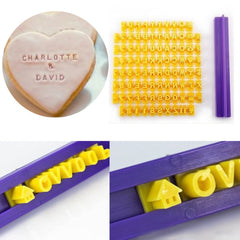 English Alphanumeric Symbol Seal Cookie Mold Movable Type Cake Mold Set