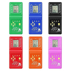Classic Tetris Brick Game Handheld Game Console, Bulit-in 7 Kinds Games, Random Color Delivery