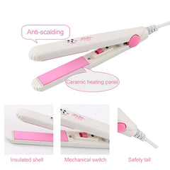 Mini Professional Hair Tools Smoothing Corrugated Travel Straightening Irons