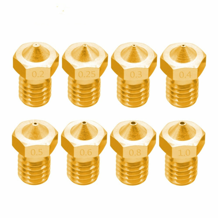 8 PCS Bugatti 3D Printer Accessories E3D-V5 V6 Nozzle M6 Thread Consumables Hot Nozzle 8 PCS Bugatti 3D Printer Accessories E3D-V5 V6 Nozzle M6 Thread Consumables Hot Nozzle