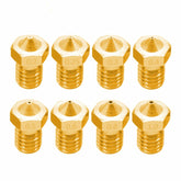 8 PCS Bugatti 3D Printer Accessories E3D-V5 V6 Nozzle M6 Thread Consumables Hot Nozzle