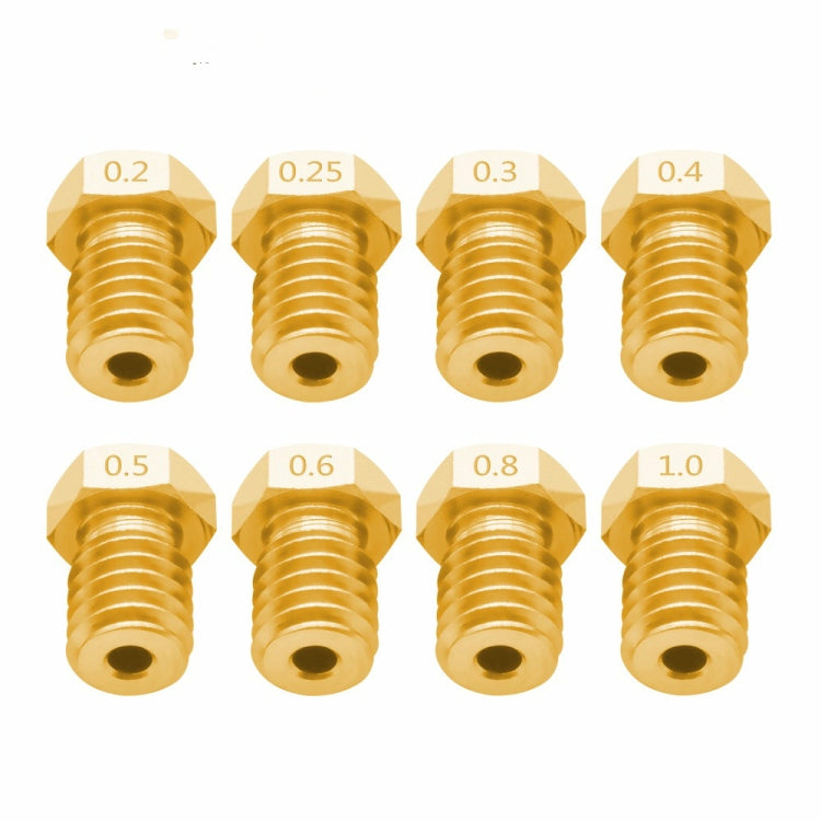 8 PCS Bugatti 3D Printer Accessories E3D-V5 V6 Nozzle M6 Thread Consumables Hot Nozzle 8 PCS Bugatti 3D Printer Accessories E3D-V5 V6 Nozzle M6 Thread Consumables Hot Nozzle