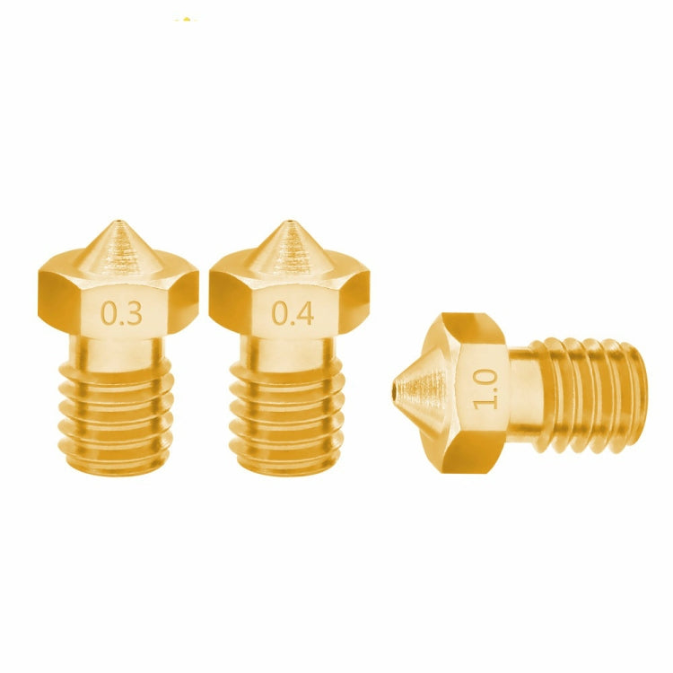 8 PCS Bugatti 3D Printer Accessories E3D-V5 V6 Nozzle M6 Thread Consumables Hot Nozzle 8 PCS Bugatti 3D Printer Accessories E3D-V5 V6 Nozzle M6 Thread Consumables Hot Nozzle