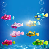 8 in 1 Simulation Electric Fish Babies Shower Toy with Swimming & Lighting Function