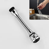 360 Degree Rotate Kitchen Accessories Long Water Bubbler Filter Water Saving Aerator Nozzle Tap, Long Water Bubbler Filter
