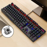 Rapoo V500 PRO Mixed Light 104 Keys Desktop Laptop Computer Game Esports Office Home Typing Wired Mechanical Keyboard