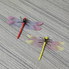 4 PCS/Set Simulation Dragonfly Magnetic Refrigerator Stickers Home Wall Garden Decoration, 4 PCS/Set Magnetic, 4 PCS/Set Pin