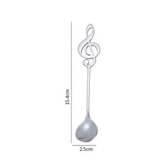 Creative Musical Note Spoon Coffee Stirring Scoop Stainless Steel Titanium Music Bar Spoon Gift Spoon