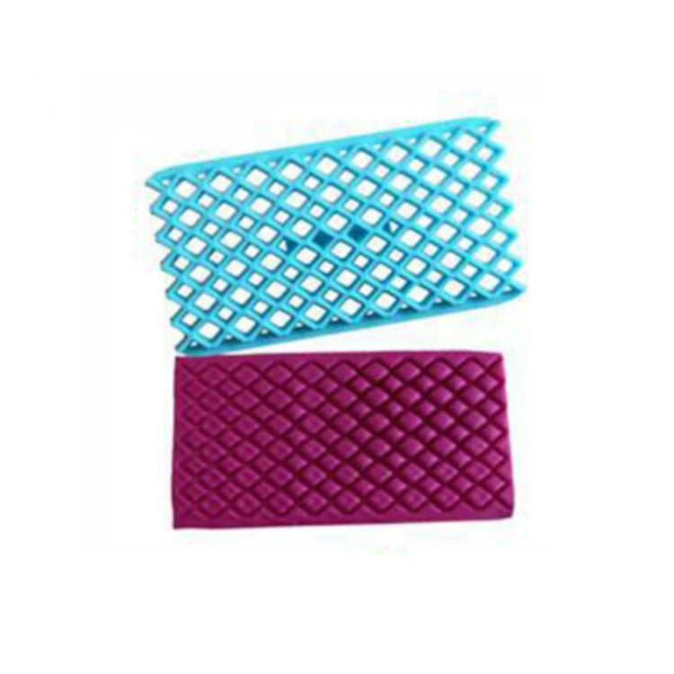 2 PCS Cake Fondant Tool Heart Shaped Diamond Texture Plaid Overpass Quyi Seal Printing Mould 2 PCS Cake Fondant Tool Heart Shaped Diamond Texture Plaid Overpass Quyi Seal Printing Mould