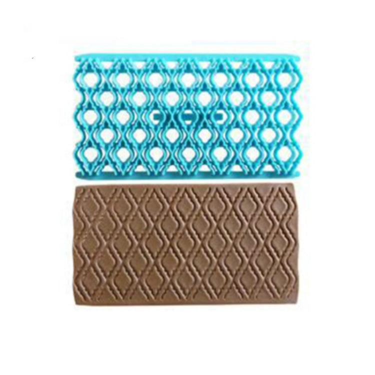 2 PCS Cake Fondant Tool Heart Shaped Diamond Texture Plaid Overpass Quyi Seal Printing Mould 2 PCS Cake Fondant Tool Heart Shaped Diamond Texture Plaid Overpass Quyi Seal Printing Mould