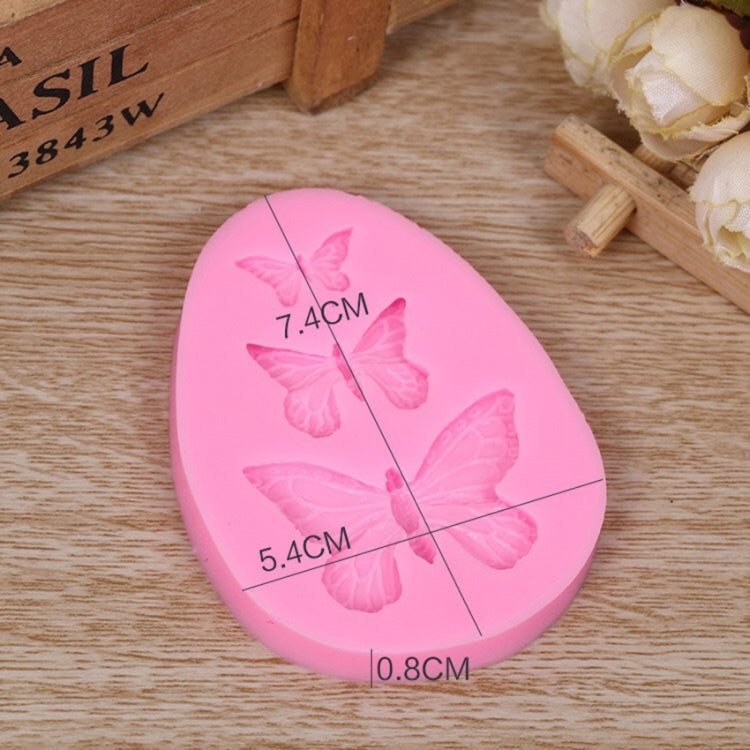 2 PCS Simulation Butterfly Fondant Silicone Mould Handmade Soap DIY Cake Decorating Chocolate Lace Baking Tools, 2 PCS 2 PCS Simulation Butterfly Fondant Silicone Mould Handmade Soap DIY Cake Decorating Chocolate Lace Baking Tools, 2 PCS