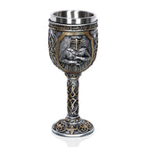 3D Viking Skull Coffee Beer Mug Skull Mug Beer Wine Drink Gift Stainless Steel Knight Decorative Cup for Men, Goblet, Mug