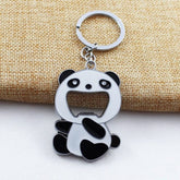 Cartoon Animal Shape Beer Bottle Opening Tool Opener Panda Keychain Pendant, Animal Shape Beer Bottle Opening