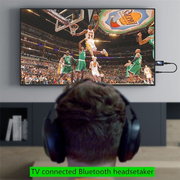 Adaptador Bluetooth 5.0 2 en 1 Transmisor receptor de audio inalámbrico sin unidad USB con pantalla LCD Adaptador Bluetooth 5.0 2 en 1 Transmisor receptor de audio inalámbrico sin unidad USB con pantalla LCD