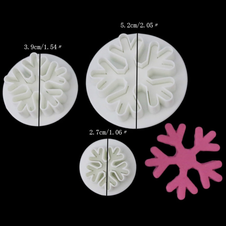 6 PCS Snowflake Spring Mould Fondant Cake Tool Biscuit Embossing Printing Mould DIY Baking Tools, Snowflake Shape 6 PCS Snowflake Spring Mould Fondant Cake Tool Biscuit Embossing Printing Mould DIY Baking Tools, Snowflake Shape