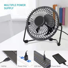 Mini ventilador eléctrico USB de escritorio