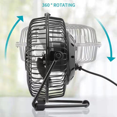 Mini ventilador eléctrico USB de escritorio