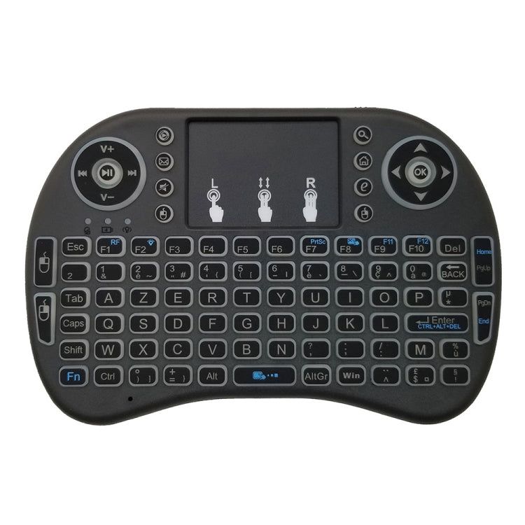 Support Language: French i8 Air Mouse Wireless Backlit Keyboard with Touchpad for Android TV Box & Smart TV & PC Tablet & Xbox360 & PS3 & HTPC/IPTV Support Language: French i8 Air Mouse Wireless Backlit Keyboard with Touchpad for Android TV Box & Smart TV & PC Tablet & Xbox360 & PS3 & HTPC/IPTV