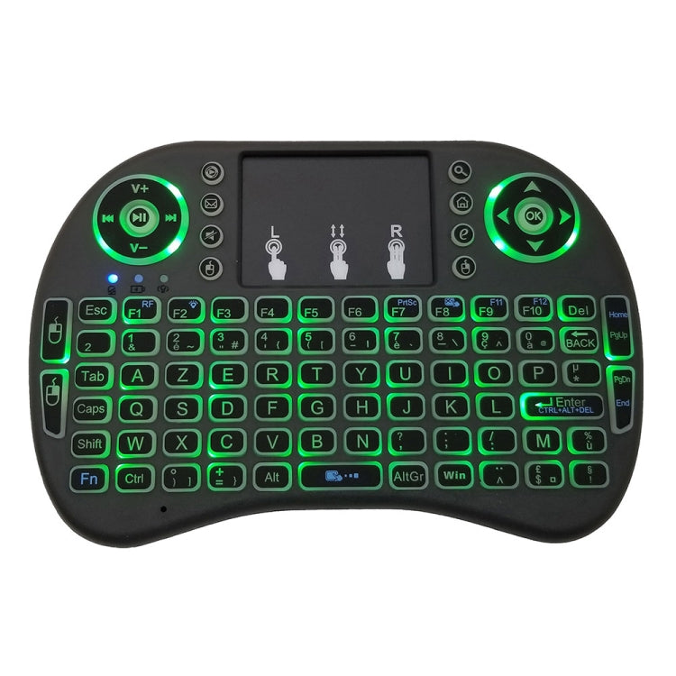 Support Language: French i8 Air Mouse Wireless Backlit Keyboard with Touchpad for Android TV Box & Smart TV & PC Tablet & Xbox360 & PS3 & HTPC/IPTV Support Language: French i8 Air Mouse Wireless Backlit Keyboard with Touchpad for Android TV Box & Smart TV & PC Tablet & Xbox360 & PS3 & HTPC/IPTV