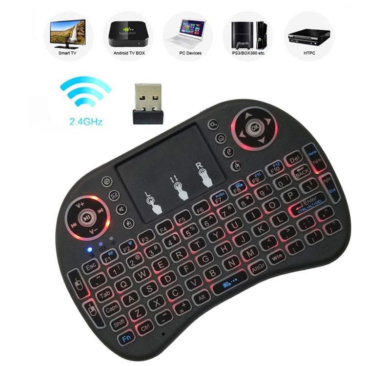 Support Language: English i8 Air Mouse Wireless Backlight Keyboard with Touchpad for Android TV Box & Smart TV & PC Tablet & Xbox360 & PS3 & HTPC/IPTV Support Language: English i8 Air Mouse Wireless Backlight Keyboard with Touchpad for Android TV Box & Smart TV & PC Tablet & Xbox360 & PS3 & HTPC/IPTV