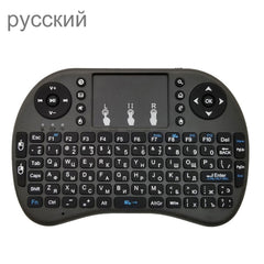 Support Language: Russian i8 Air Mouse Wireless Keyboard with Touchpad for Android TV Box & Smart TV & PC Tablet & Xbox360 & PS3 & HTPC/IPTV